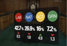 Newshub-Reid Research民調:工黨和國家黨支持率下跌,行動黨為最大贏家