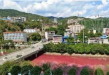廣西驚現「血河」 易學家:敗亂之象