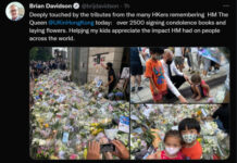 港人酷暑下排長龍悼念英女王 英領事感謝