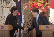 面對中共的日漸強勢,紐西蘭和日本同意加快情報共享談判