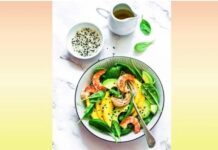 美味虾料理:鲜虾沙拉