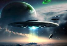 月球驚現三個UFO從地平線隱入月背 時間僅20秒(圖)